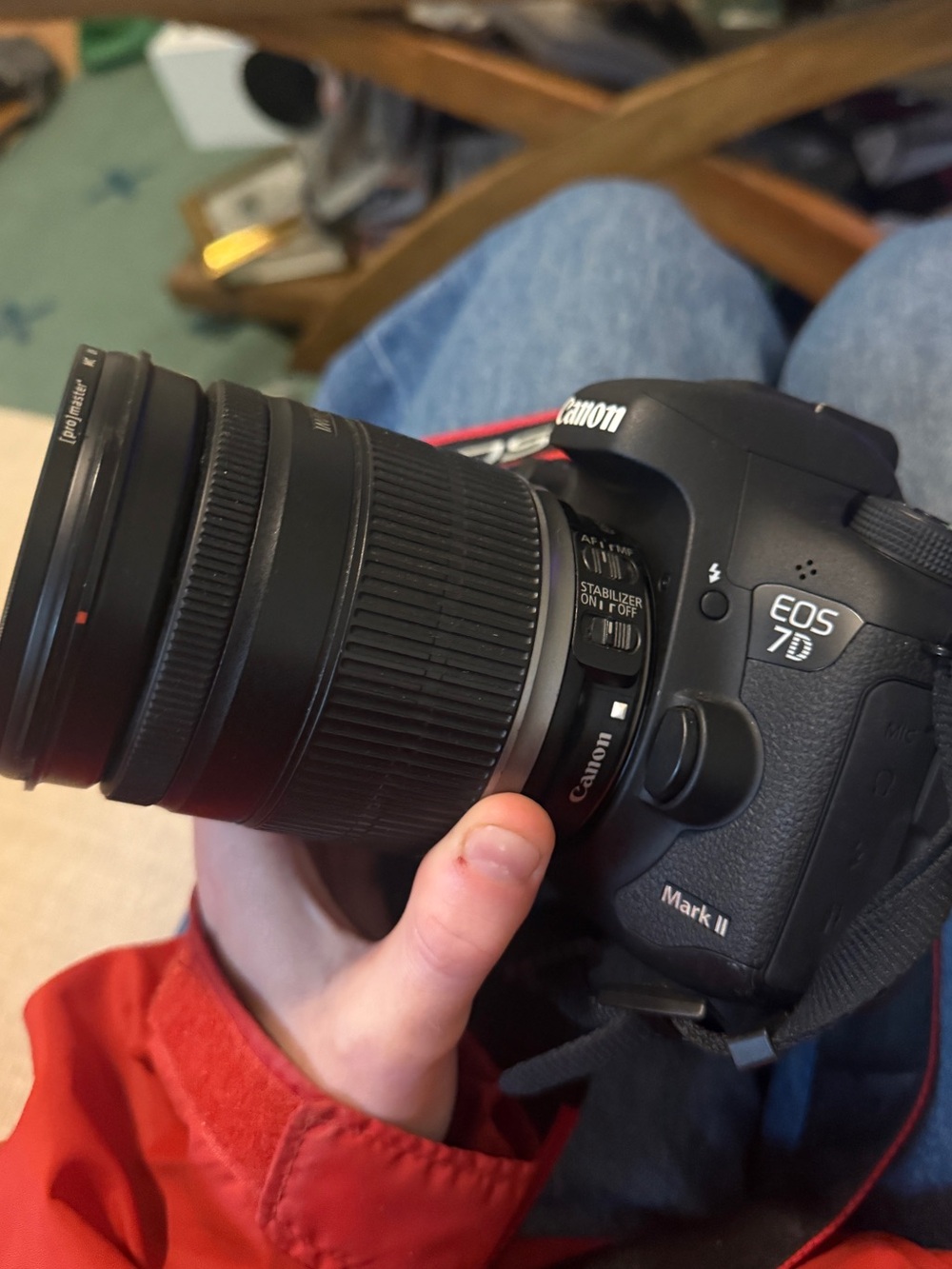 Canon EOS 7D Mark II DSLR Camera with Black Lens